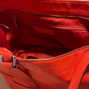 Coach Tangerine Orange Large Shoulder Bag